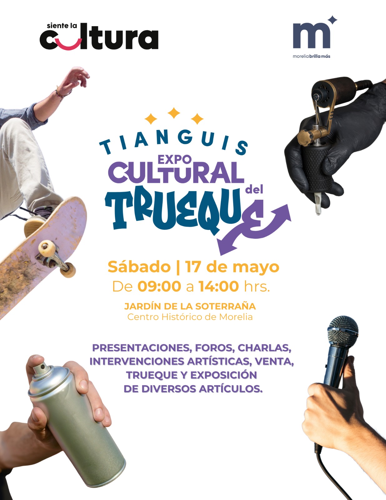 Invita SeCultura Morelia al Tianguis Expo Cultural del Trueque
