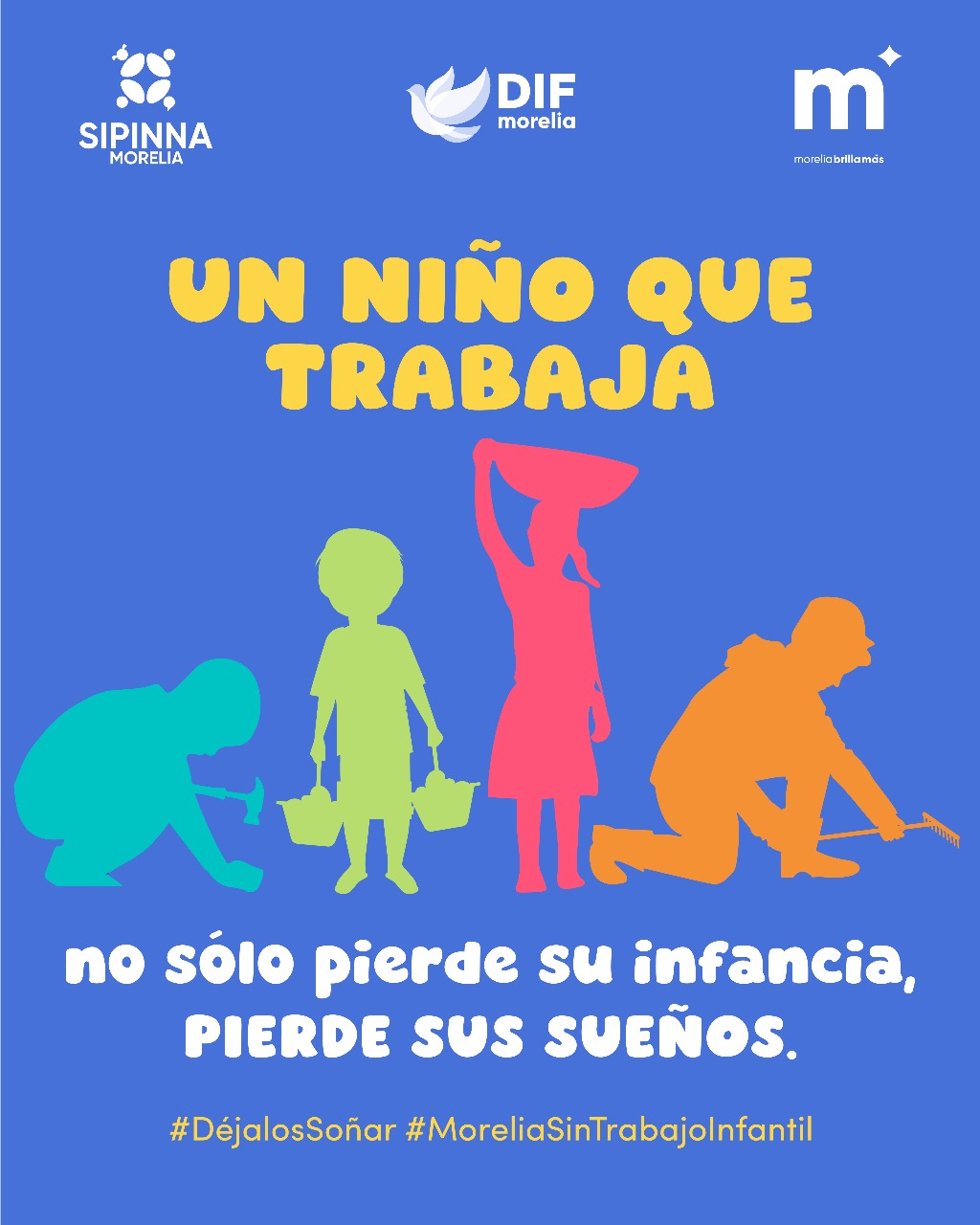 DIF Morelia alza la voz contra el trabajo infantil con la campaña ‘Déjalos Soñar’