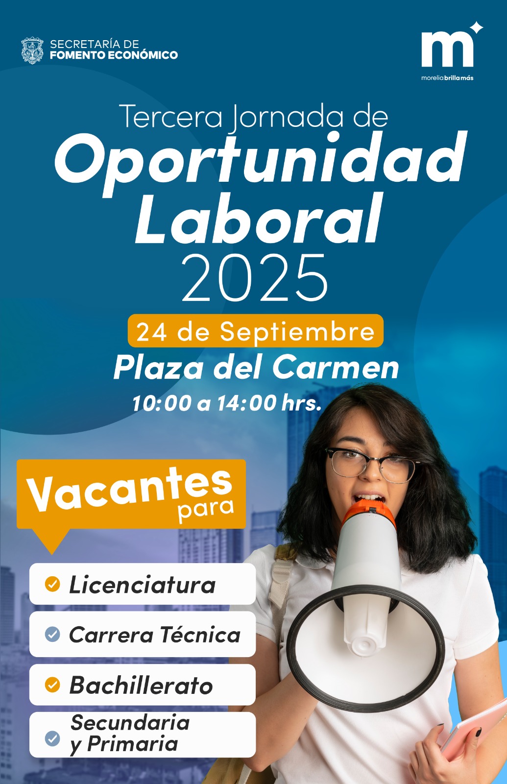 Gobierno de Morelia impulsa el empleo con 3ra Jornada de Oportunidad Laboral