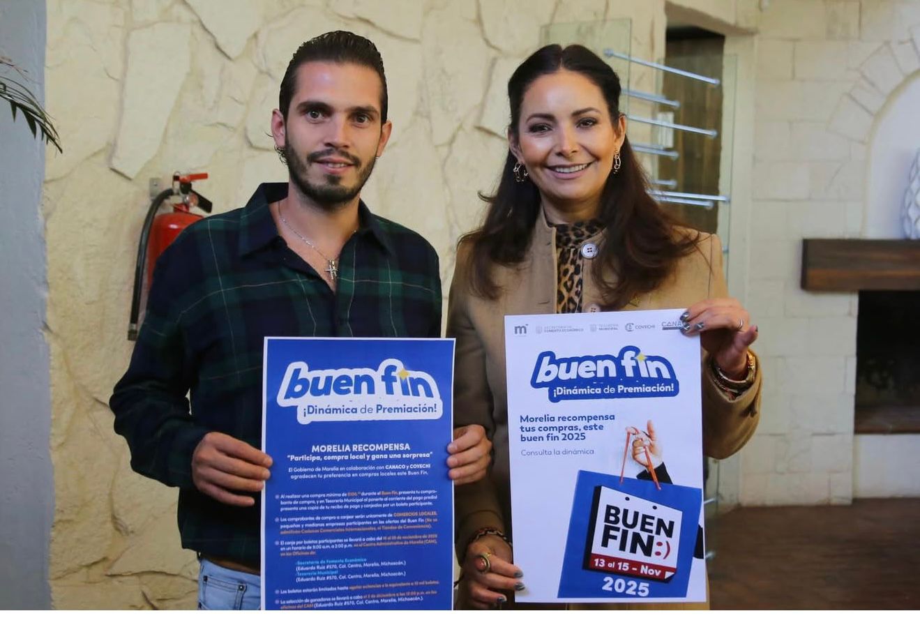Presenta Secretaría de Fomento Económico de Morelia promoción para El Buen Fin 2025.