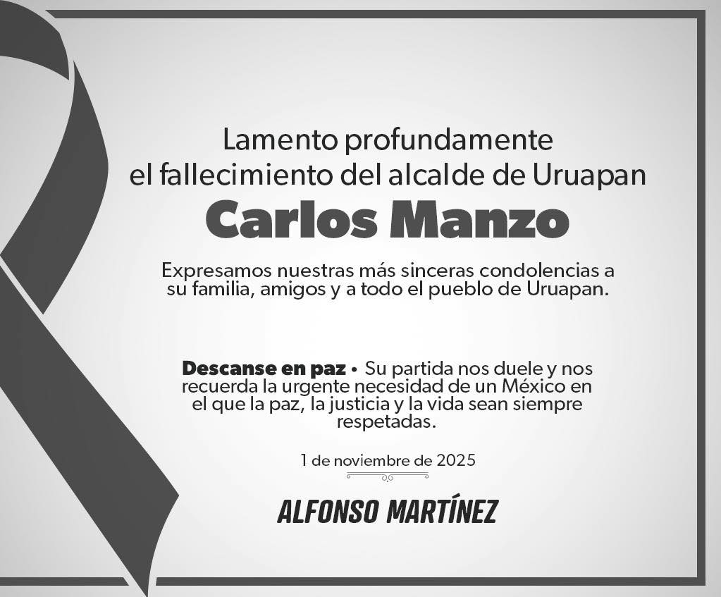 Urge un México en el que la paz, la justicia y la vida sean respetadas: Alfonso