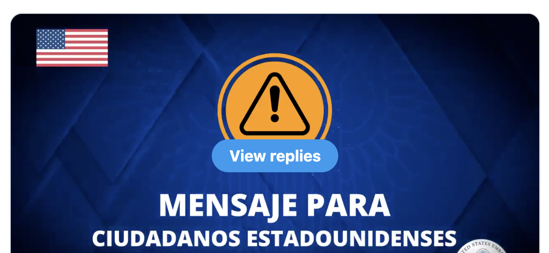 Emite EU alerta urgente de seguridad por violencia