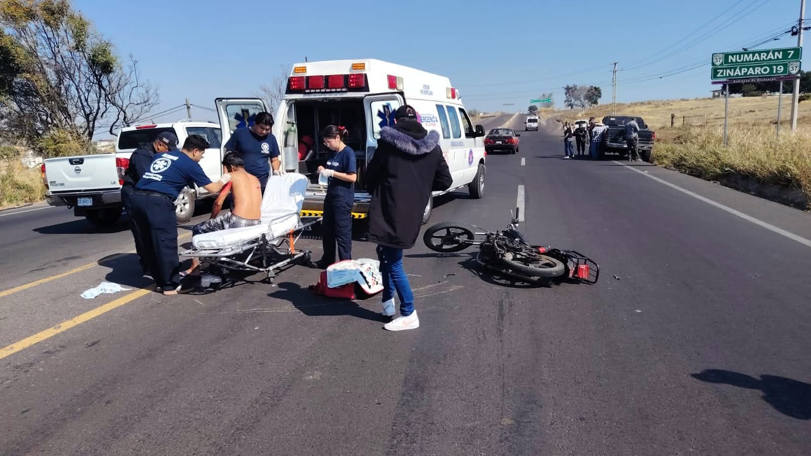 Motoclista de 24 años herido en accidente de tránsito en La Piedad
