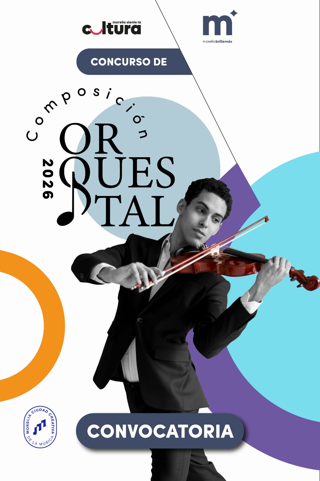 Lanza SeCultura Morelia convocatoria para el Concurso de Composición Orquestal 2026
