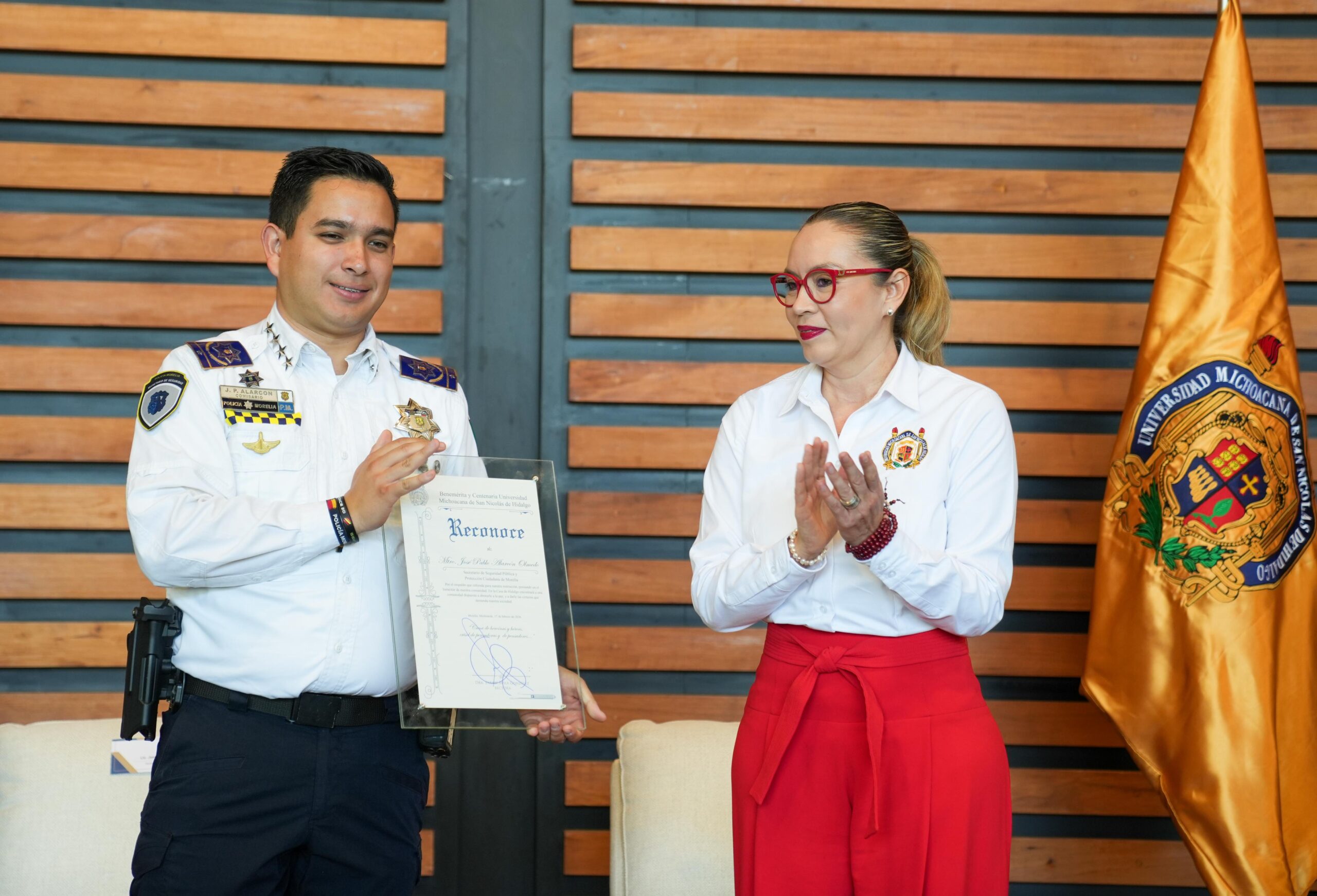 Explican estrategias de seguridad y procuración de justicia ante estudiantes de la UMSNH; Yarabí Ávila pone en marcha jornada nicolaita