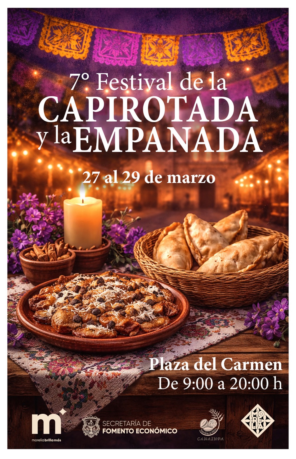 Sefeco invita al VII Festival de la Capirotada y la Empanada de Morelia