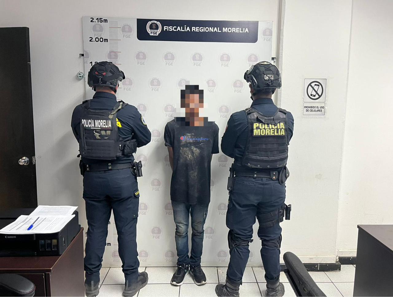 Detienen a presunto ladrón tras persecución en Morelia