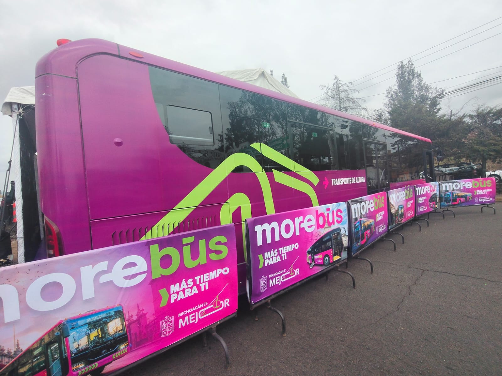 Morebús de Morelia; estará listo en febrero de 2027