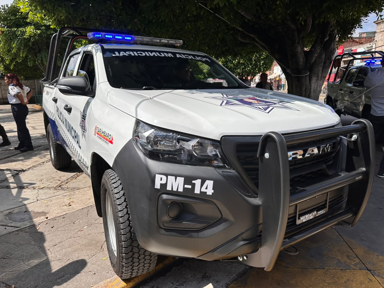 Recibe seis patrullas nuevas Seguridad Pública perteneciente a Tarímbaro