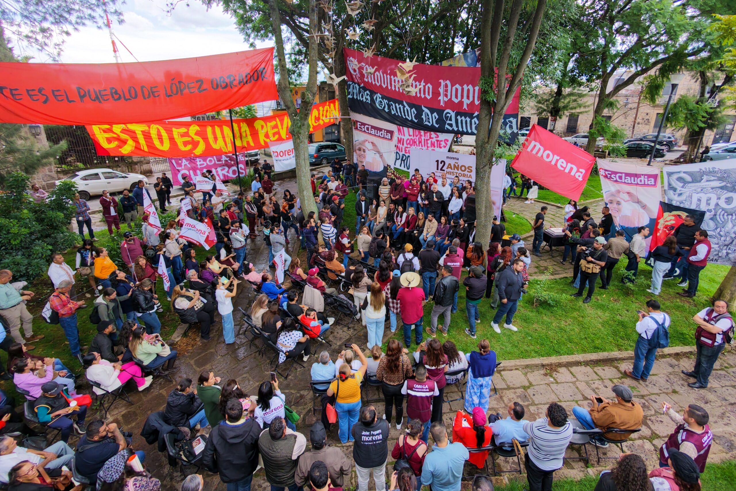 Morena celebra 12 años en Michoacán con llamado a la unidad y a consolidar la Cuarta Transformación