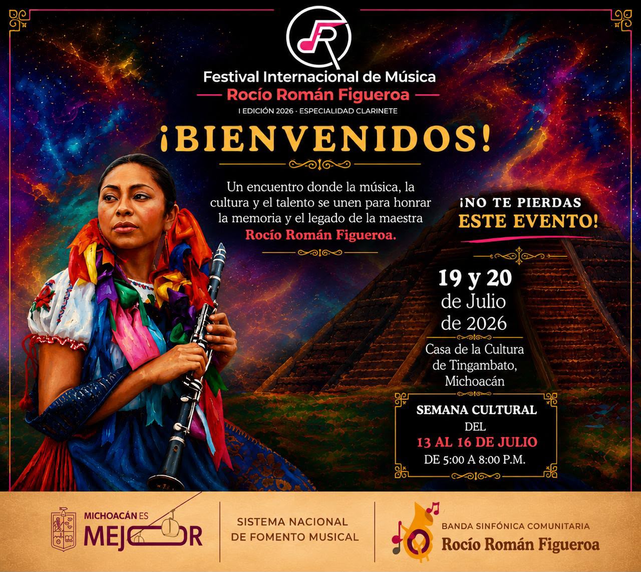 Tingambato celebra su Primer Festival Internacional de Música dedicado al clarinete