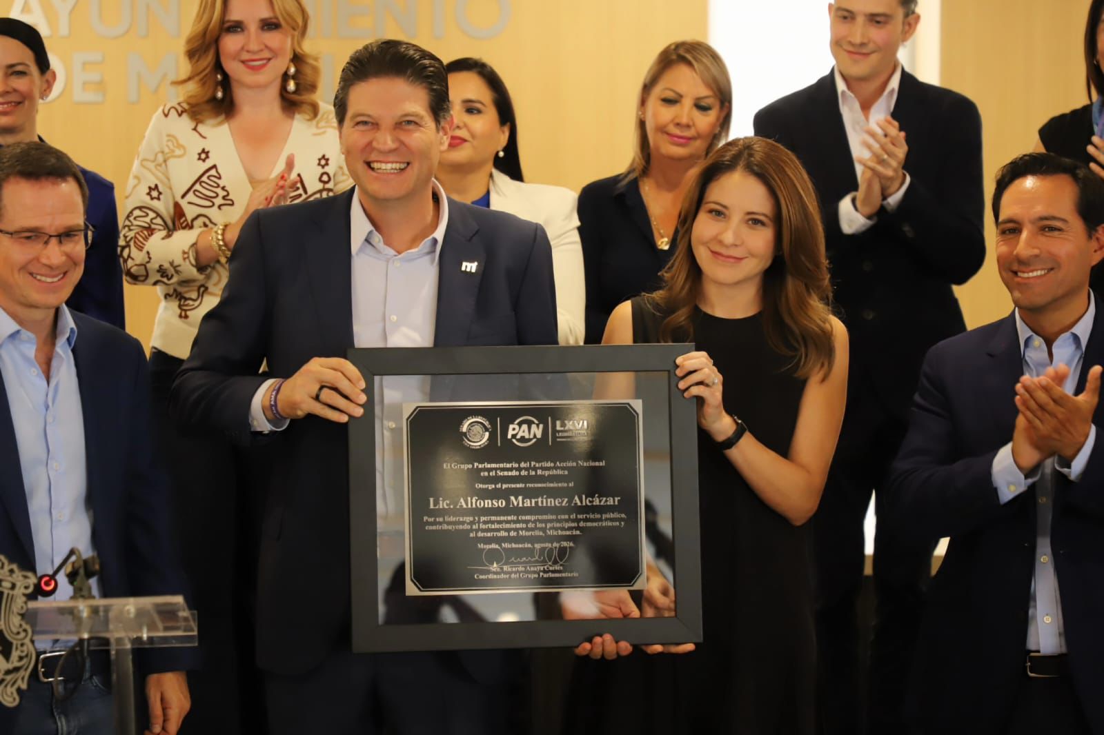 Grupo Parlamentario del PAN reconoce trabajo de Alfonso Martínez en Morelia