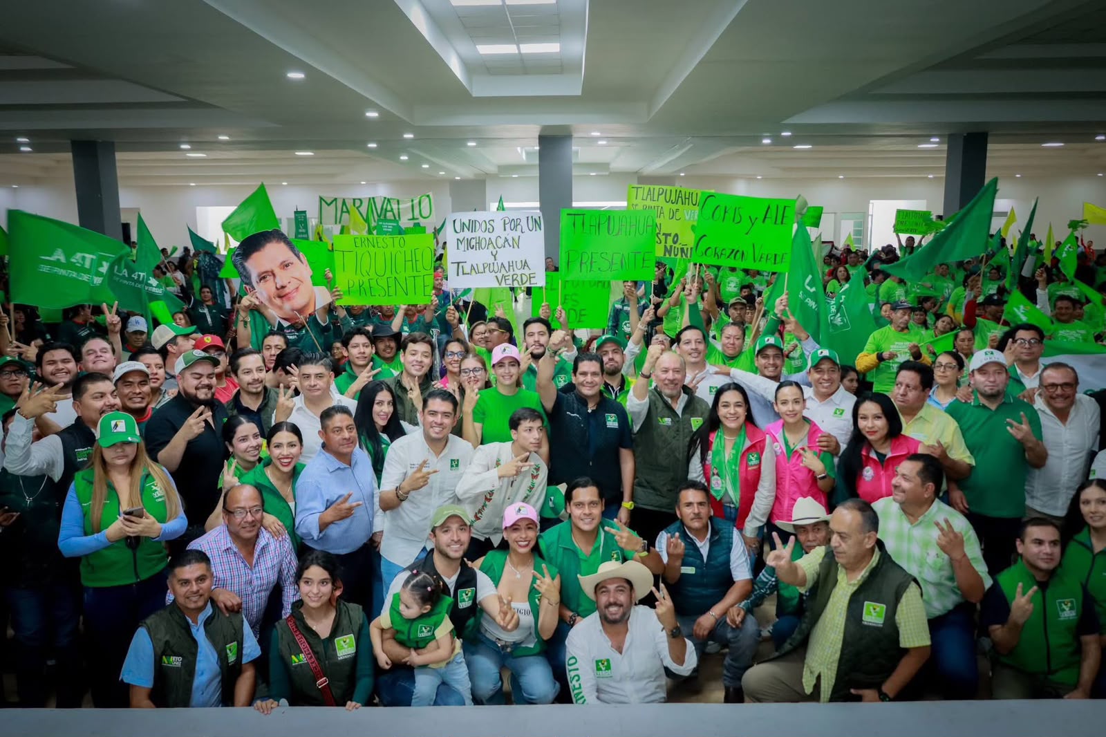 Supera PVEM las 100 mil afiliaciones en Michoacán