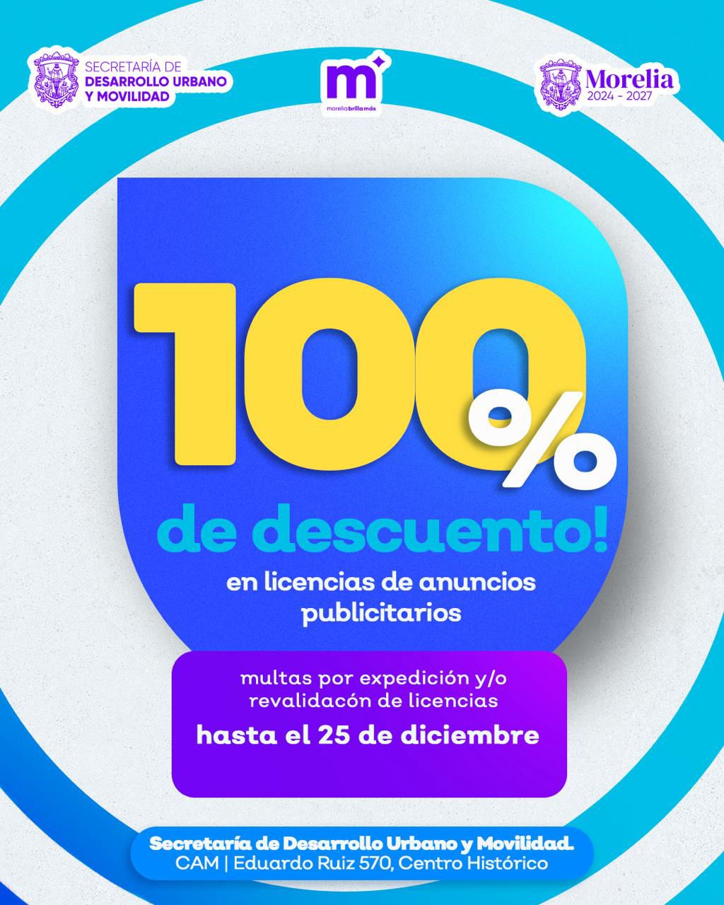 Gobierno de Morelia ofrece descuentos de hasta 100% para regularizar anuncios publicitarios