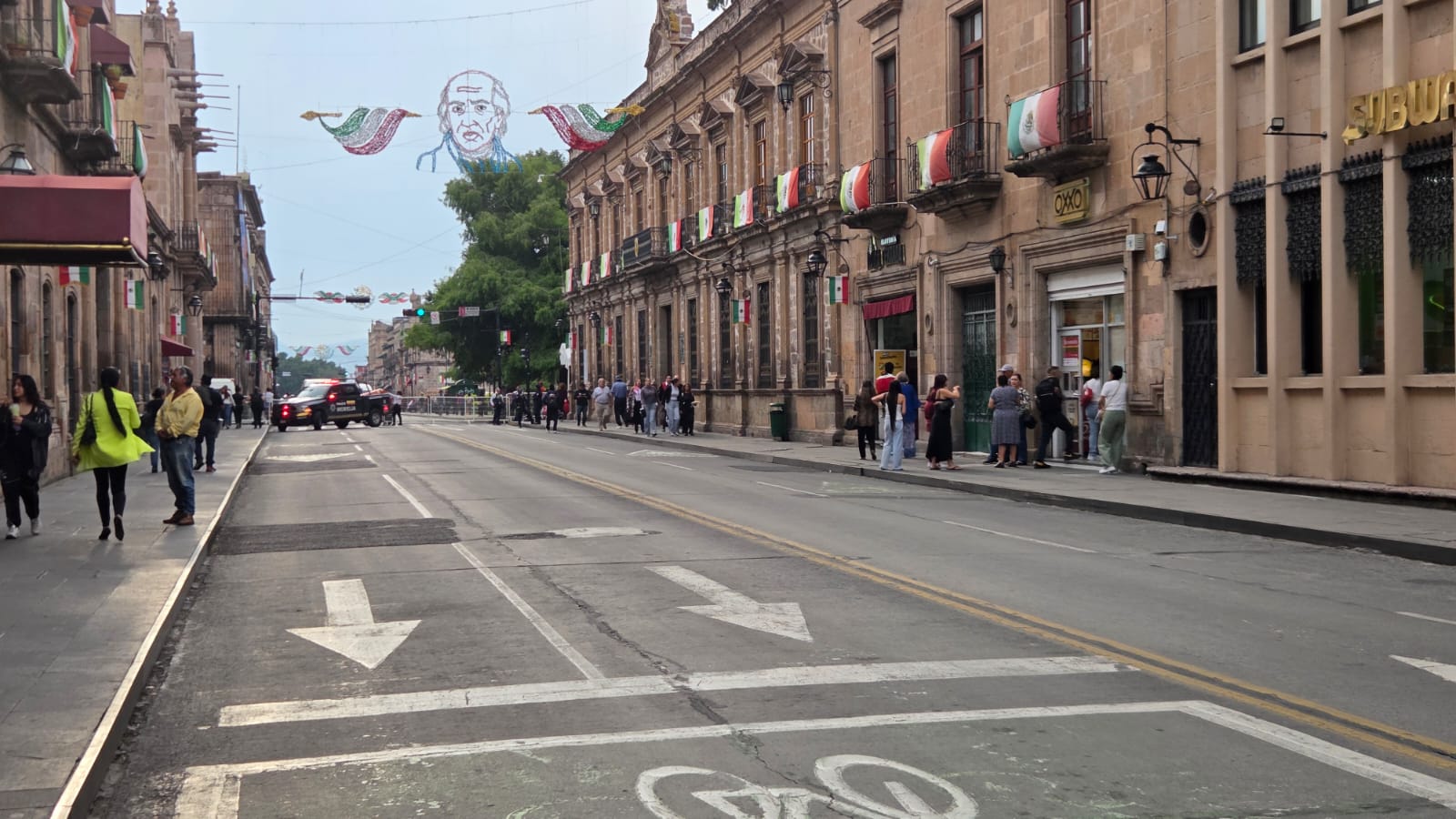 Gobierno de Morelia mantiene dispositivo de orden en el Centro Histórico