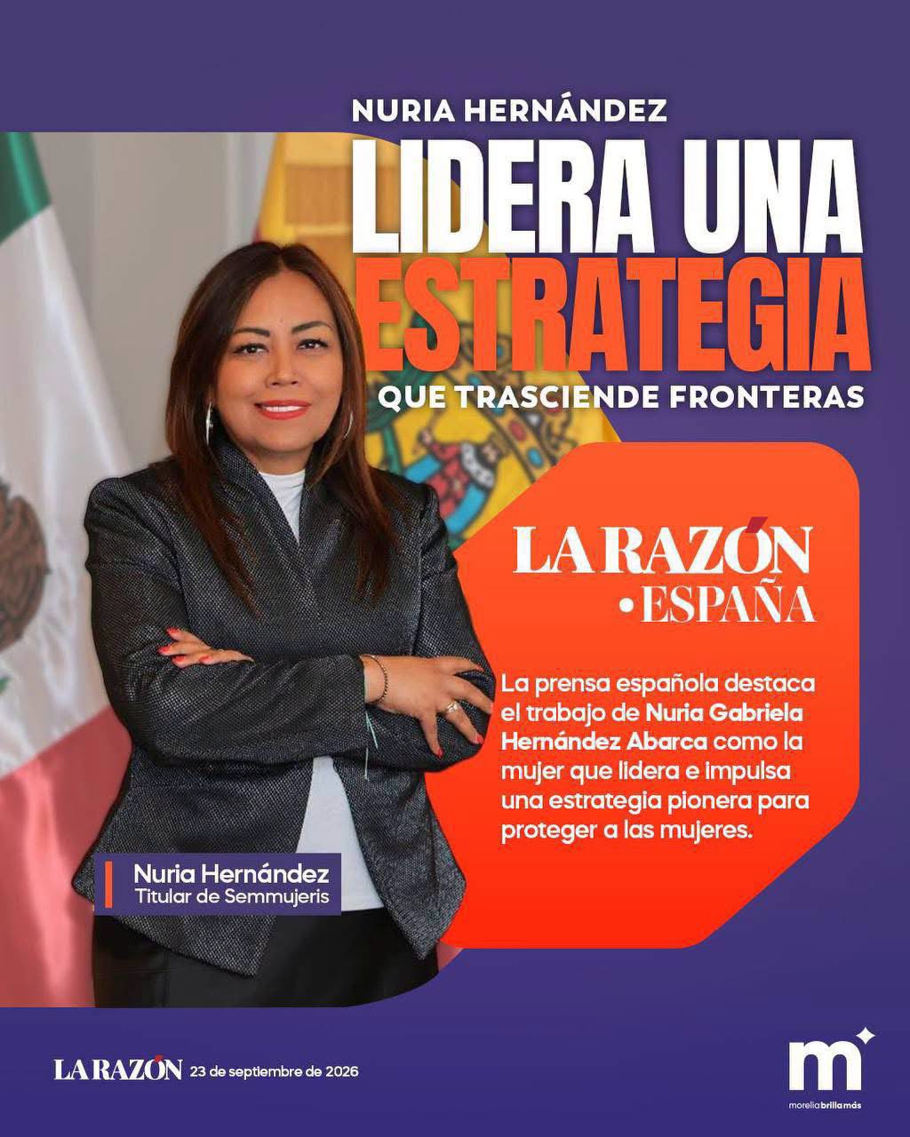 Prensa española destaca estrategia Punto Naranja impulsada en Morelia