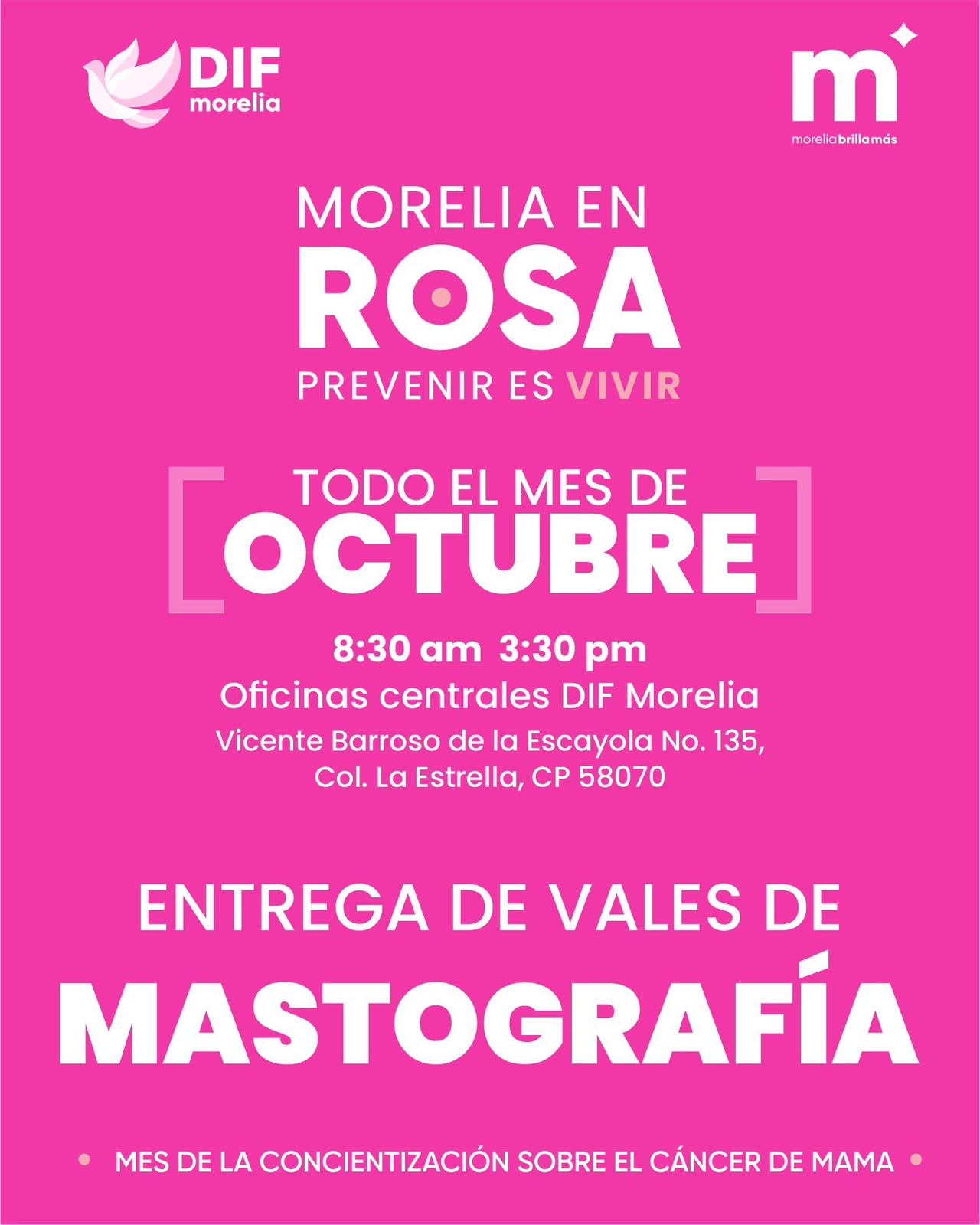 DIF Morelia acerca mastografías gratuitas a mujeres
